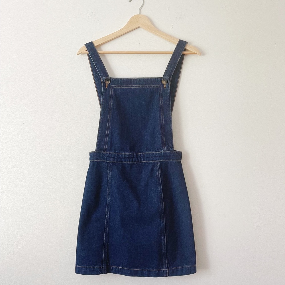 TopShop pinafore denim dress